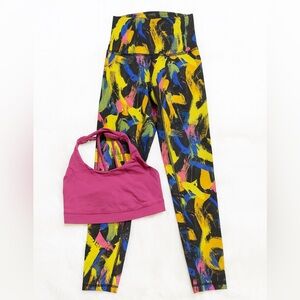 Lululemon Outfit: Wunder Train High Rise Leggings and Energy Bra - Size 4